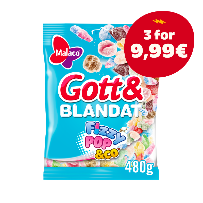 Malaco Gott & Blandat Fizzypop & Co