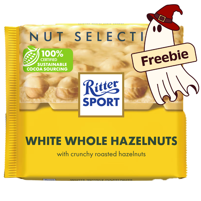Ritter Sport Suklaalevy White Whole Hazelnut